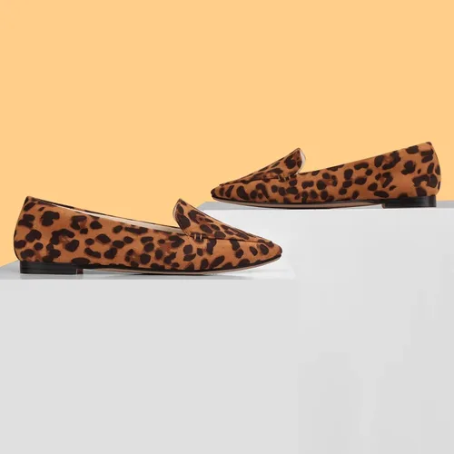 Vista 5 de MUSSHOE - Zapatos planos para mujer, de punto de malla, cómodos, con plantilla de espuma viscoelástica, sin cordones y de punta aguda