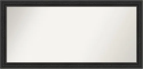 Vista 144 de Amanti Art Espejo personalizado, gran espejo de baño estrecho, espejo de pared o espejo de tocador de baño sobre el fregadero (24 x 24 pulgadas)