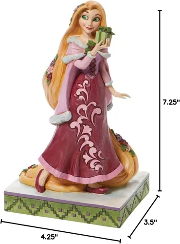 Vista 8 de Enesco Jim Shore Disney traditions - Figura de Rapunzel con regalos, 7.25 pulgadas de alto