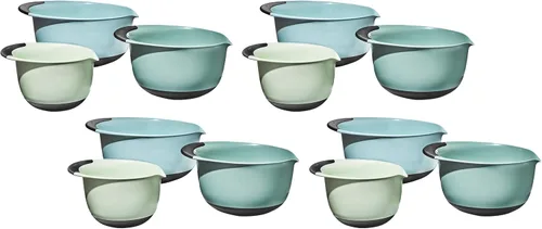 Vista 8 de OXO, juego de 3 cuencos para mezclar de plástico Good Grips – Asas de Blueberry, Jam & Seltzer, 4.7 LITROS, Grande