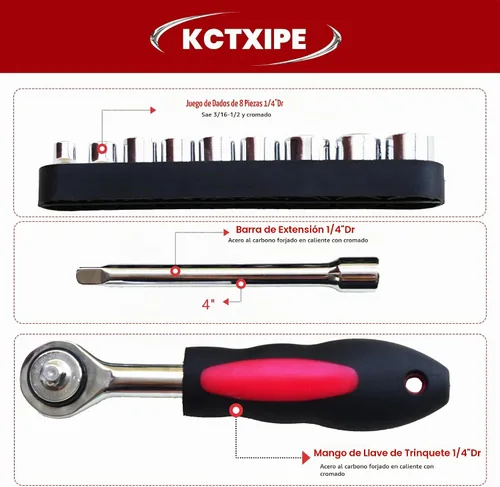 Vista 4 de Kit de herramientas portátil para el hogar pequeño, kit de herramientas de inicio con bolsa duradera, ideal para el hogar, apartamento, dormitorio