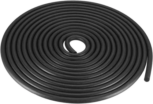 Vista 4 de uxcell Tira de goma de espuma de sellado de 0.118 in de diámetro 16.4 ft de largo, color negro