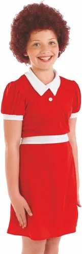 Vista 3 de Fun Shack Annie Costume for Girls, Annie Costume Kids, Orphan Movie Costume Girls, Orphan Costume for Girls