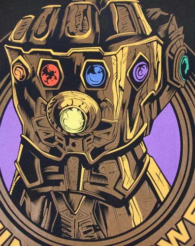 Vista 4 de Marvel Avengers Infinity War Thanos Gauntlet - Camiseta para hombre y adulto