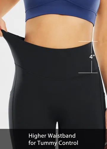 Vista 3 de BALEAF Leggings for Women with Pockets Tummy Control Compression Workout Athletic Running High Waisted Yoga Pants