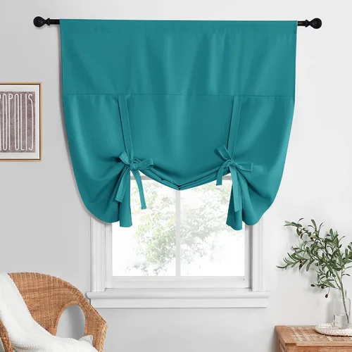 Vista 115 de NICETOWN Cortina Opaca con Aislamiento Térmico – Persiana Enrollable para Ventana de Bebé para Dormitorio/Acción de Gracias