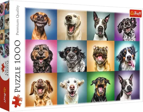 Vista 7 de TREFL Rompecabezas de 1000 piezas, perros en Londres, rompecabezas de perros, Corgi, Bulldog, Westie, rompecabezas para adultos, Trefl 10596