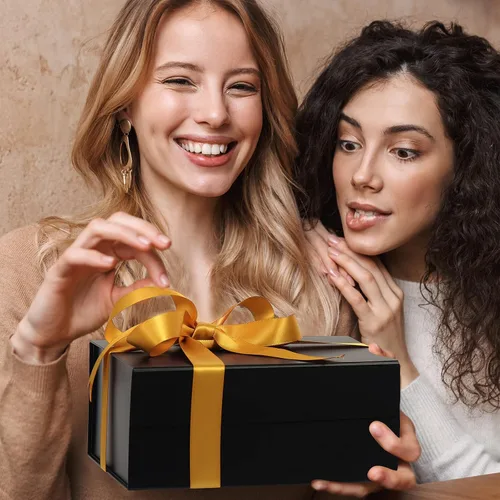 Vista 5 de CHARMGIFTBOX Caja de regalo elegante, caja de regalo plegable, paquetes múltiples, caja de regalo con cinta, caja de regalo para regalo