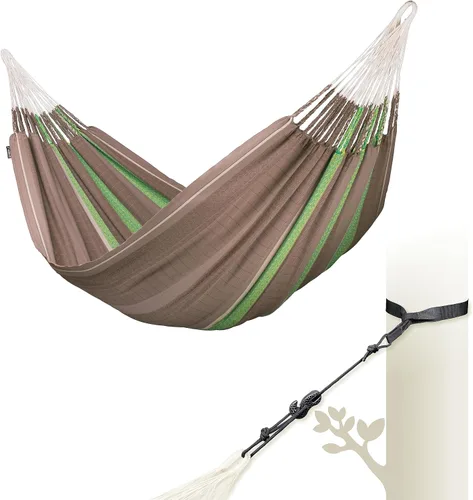 Vista 17 de LA SIESTA Flora Zebra - Hamaca clásica doble de algodón orgánico Cebra