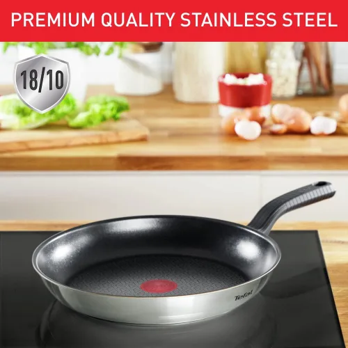 Vista 2 de Juego de sartén Tefal Comfort Max de acero inoxidable, Acero inoxidable, Plateado, Juego de 5 piezas