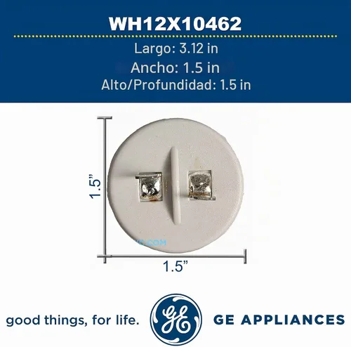 Vista 4 de GE WH12X10462 Condensador original OEM para lavadoras GE