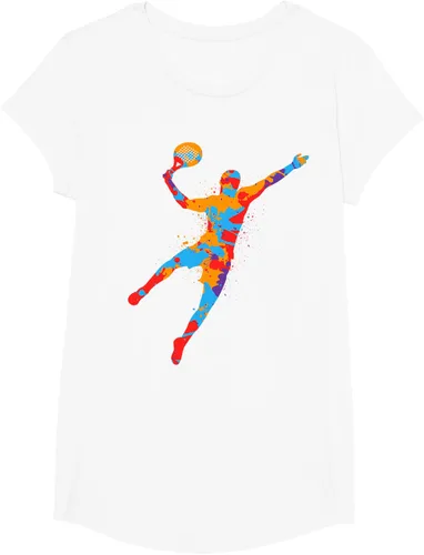 Vista 16 de Playera de Padel Playera Colorida Plataforma Tenis Paddleball Niños Camiseta de Padel