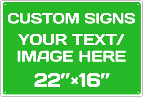 Vista 16 de Letreros metálicos personalizados de aluminio resistentes a la intemperie, texto e imagen personalizados, varios tamaños, peligro, jardín, puerta