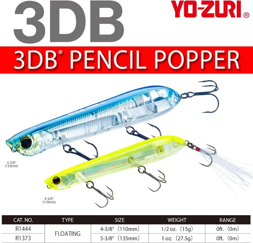 Vista 4 de Yo-Zuri 3DB Pencil Popper, Floating