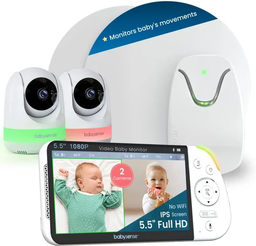 Vista 12 de Babysense 7 Baby Movement Monitor System 2 Sensor Pads Non-Wearable No WiFi