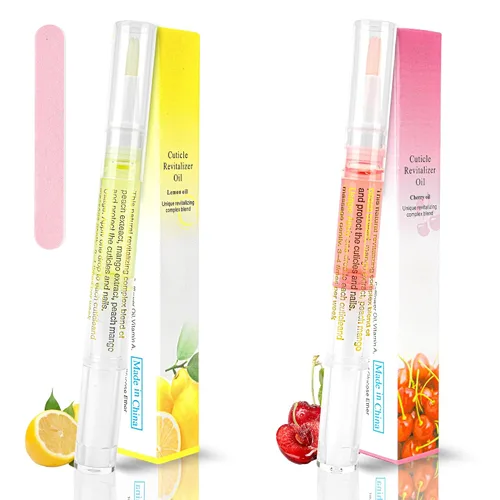 Vista 8 de 2 bolígrafos de aceite de cutícula para uñas, bolígrafo de aceite de uñas para cuidado de uñas, aceite de cutícula para uñas con lima de uñas Sabor