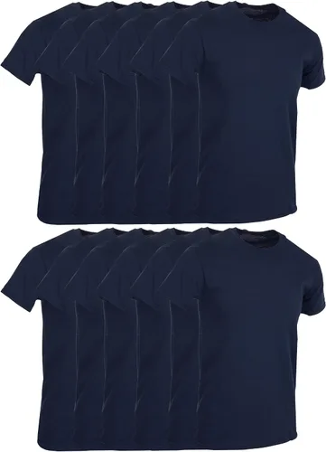 Vista 17 de SOCKS'NBULK Camisetas de manga corta con cuello redondo de algodón para Paquete de 12 variados.