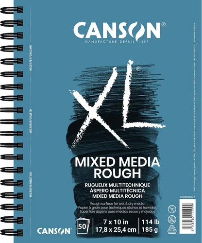 Vista 12 de Canson Bloc de medios mixtos serie XL 5-1/2" x 8-1/2", paquete de 6