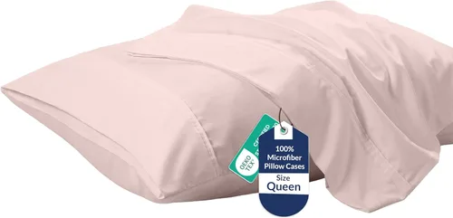Vista 18 de Royale Linens Juego de 2 fundas de almohada Queen – Fundas de almohada de cama – 20 x 30 pulgadas – Fundas de almohada negras – 1800 microfibra