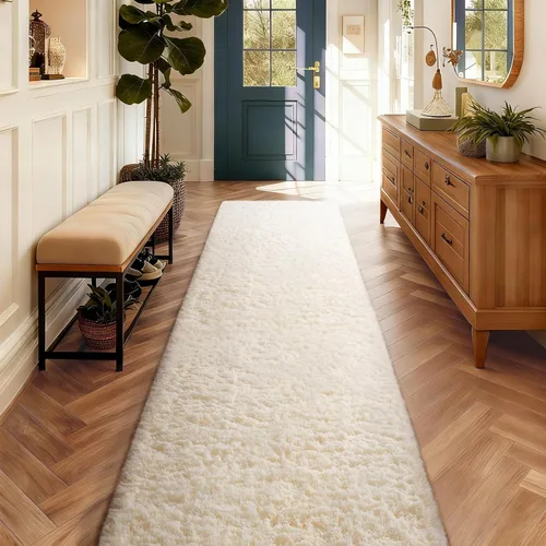 Vista 160 de Ophanie - Alfombras para sala de estar, antideslizante y suave, de felpa grandes y peludas para dormitorio, peludas para niños y niñas, decoración