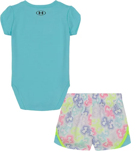 Vista 18 de Under Armour baby-girls Short Sleeve Shirt and Shorts Set, Durable Stretch and Lightweight