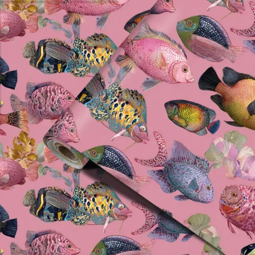 Vista 8 de 1 papel pintado de leopardo rosa de 39.37 x 15.75 pulgadas, autoadhesivo de PVC, mural con estampado de animales para dormitorio, sala de estar