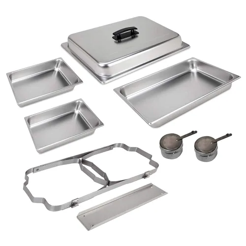 Vista 3 de Sterno Juego de platos plegables para bufé, 8 piezas