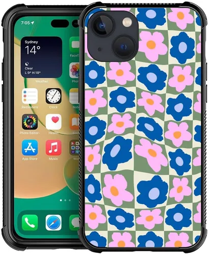 Vista 24 de Compatible con iPhone 13 Mini, diseño de H Art Cat Pattern, H Funda protectora de TPU resistente a arañazos y golpes para iPhone 13 Mini de 5.4