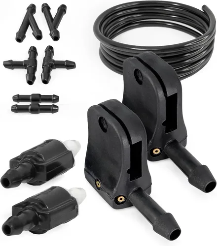 Vista 9 de Boquillas ajustables de 3 vías para reemplazo del limpiaparabrisas para Peterbilt, Dodge Sprinter, Ford Transit, Freightliner, VW Crafter