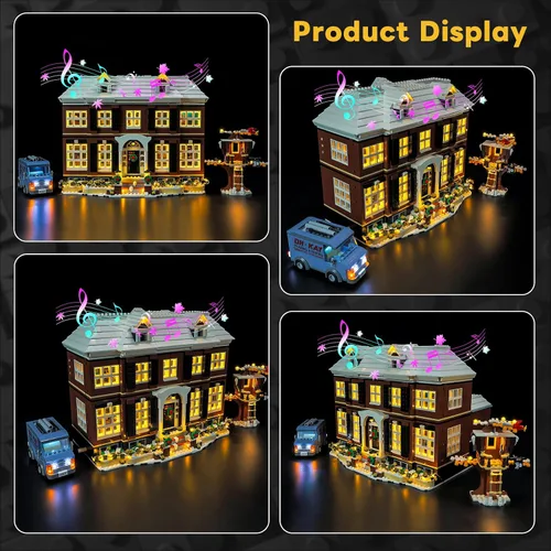 Vista 5 de Kyglaring Kit de luz LED compatible con bloques de construcción Lego 21330, sonido original mejorado de película y control remoto, accesorios