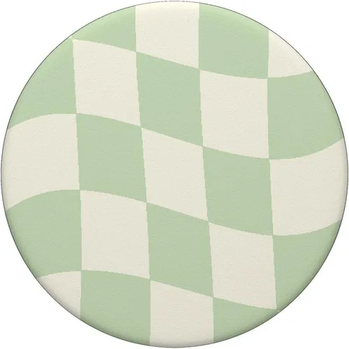 Vista 3 de PopSockets PopSockets intercambiables a cuadros verdes pastel danés
