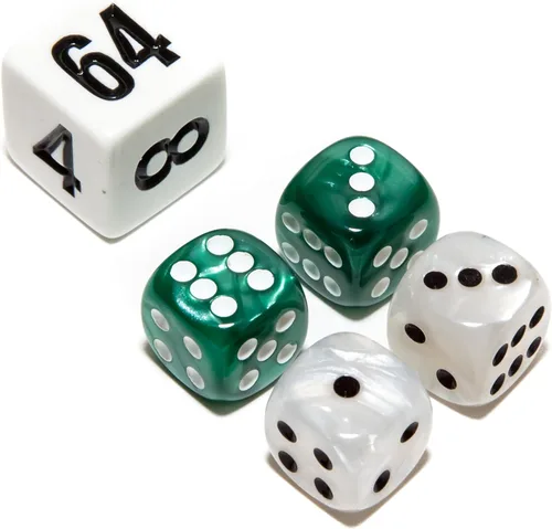 Vista 19 de Bello juegos Deluxe dados de imitación de mármol sets-black/, Azul, 5/8