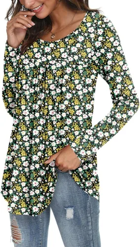 Vista 2 de LONGYUAN 2023 - Blusa de manga larga para mujer, estilo casual, holgada, holgada, cómoda, elástica, linda