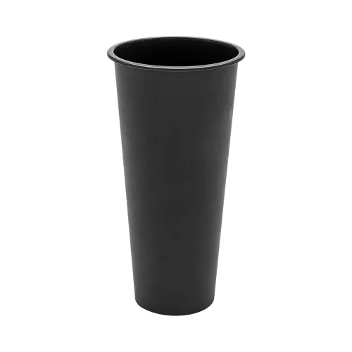 Vista 21 de Restaurantware -Bev Tek Vasos de plástico de 12 onzas, 100 vasos desechables para bebidas – Las tapas se venden por separado, sirven bebidas Negro