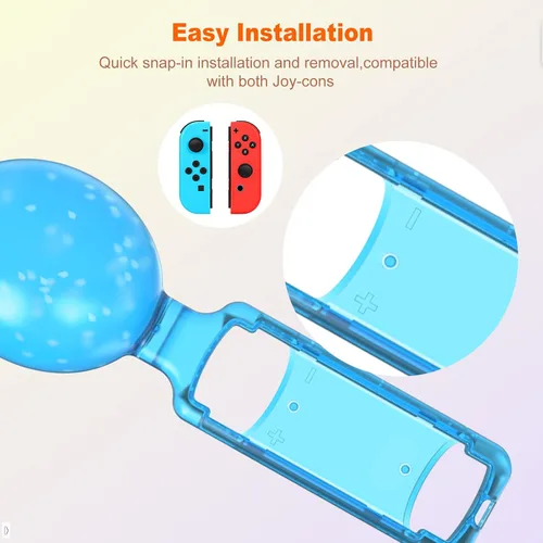 Vista 6 de Empuñaduras para controlador de interruptor, empuñaduras de control de mano de juego Samba Maracas compatibles con Samba de Amigo Party Central