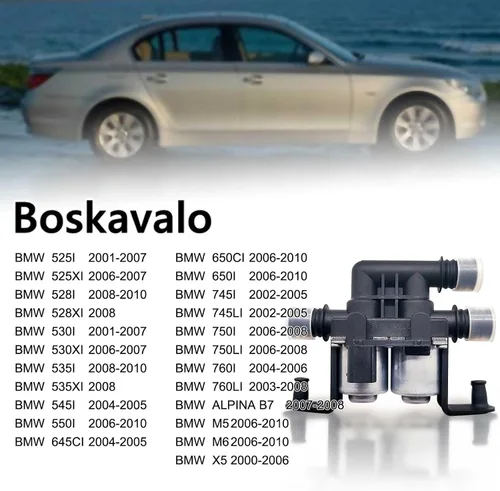 Vista 2 de 64116906652 Válvula de control del calentador para BMW E60 E63 E64 E65 M5 525i 528i 535i 545i 745i 750i