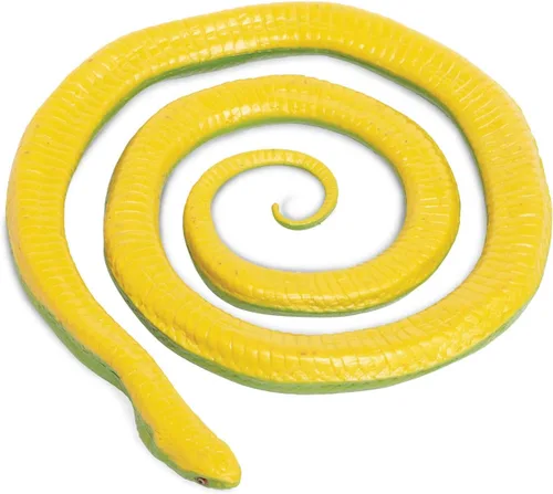 Vista 3 de Safari Ltd. Figura de serpiente verde áspera, figura detallada de plástico de 36 pulgadas, divertido juguete educativo para niños, niñas y niños a