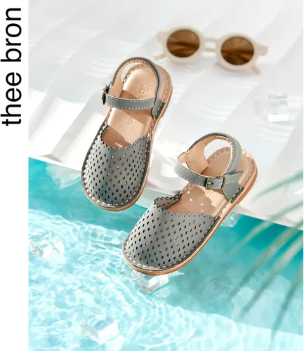 Vista 212 de THEE BRON Sandalias cómodas para niñas, zapatos para niños, sandalias rellenas