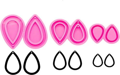 Vista 10 de 1 pieza de la serie de Navidad Mini Ear Studs árbol de Navidad/rompecabezas/notas musicales pendientes de resina molde de silicona, joyería DIY
