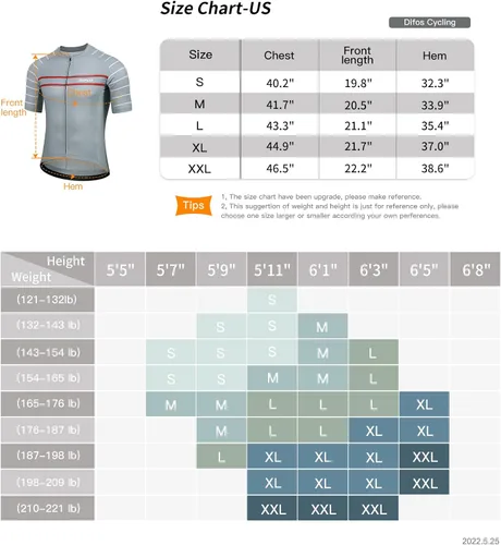 Vista 7 de DIFOS Men's Cycling Jerseys Short Sleeve MTB Mountain Bike Jersey Honeycomb Breathable Mesh with 3 Pockets