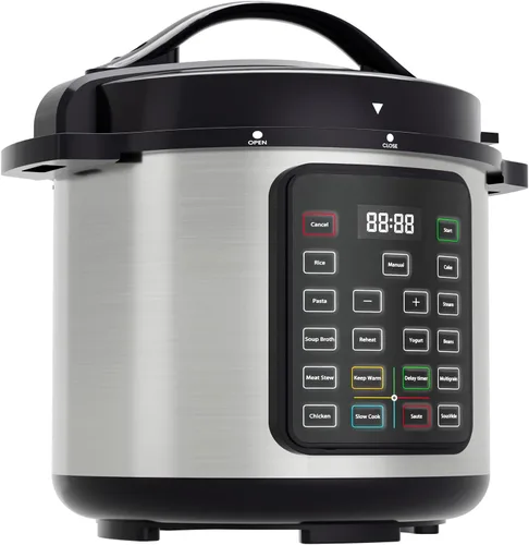 Vista 9 de [Usado] DUMOS Olla a presión eléctrica 16 en 1, olla multicocción programable de 6 cuartos de galón con 12 ajustes preestablecidos de un solo toque