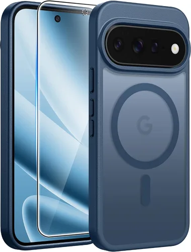 Vista 26 de FNTCASE - Funda para iPhone 16 Pro: magnética, mate, translúcida, de grado militar, protectora contra caídas, resistente, fina, duradera y a prueba
