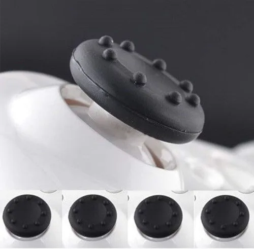 Vista 2 de 4 x Joystick analógico de silicona para mandos de pulgar para PS4 PS3 Xbox One Xbox 360 PS2 Controladores (negro)