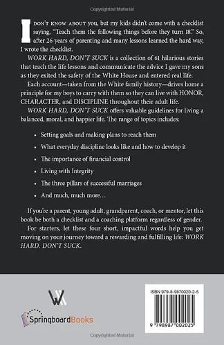 Vista 2 de WORK HARD DONT SUCK Strategies and Tactics for Living with Honor, Character, and Discipline
