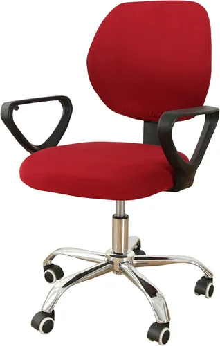 Vista 12 de MIFXIN - Fundas elásticas para silla de oficina de Jacquard, 2 piezas para sillas de escritorio o de la computadora, protector universal