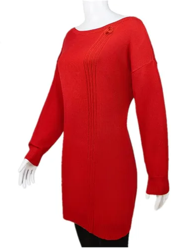 Vista 2 de COLSA Disfraz de cosplay para mujer, suéter rojo anime, uniforme de Halloween, conjunto completo con aretes