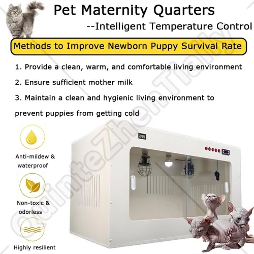 Vista 6 de Pet Incubator Box Large Pet Brooder Nursery,Newborn Puppy Breeding Box,Cat Brooders Incubators,Intelligent Constant Temperature Animal Brooding Box