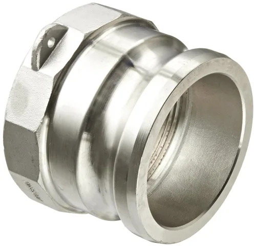 Vista 9 de Dixon 100-A-SS Acero Inoxidable 316 Boss-Lock Tipo A Leva y Ranura Manguera de Acoplamiento, Enchufe de 1" x 1" NPT Hembra