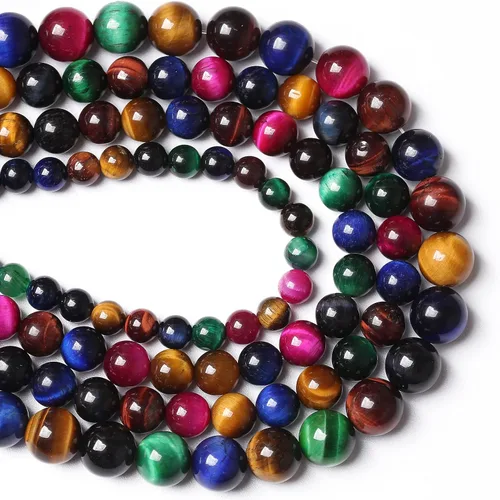 Vista 74 de 4MM 88 piezas de cuentas sueltas de piedra natural verde turquesa africana para hacer pulseras y collares de bricolaje