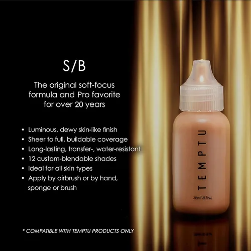 Vista 3 de TEMPTU S/B Silicone-Based Airbrush Foundation